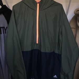 Women's Adidas Half-Zip Windbreaker Jacket